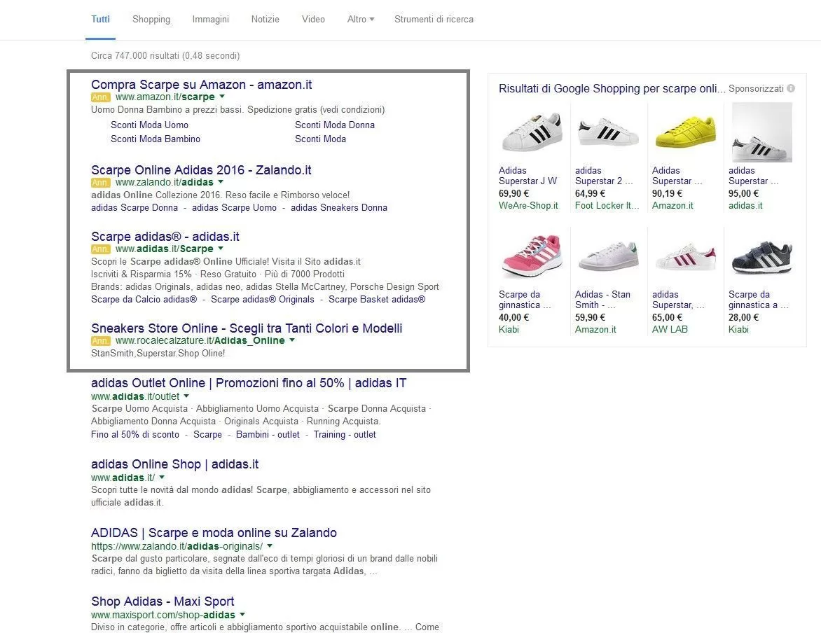Google cambia abito alla SERP